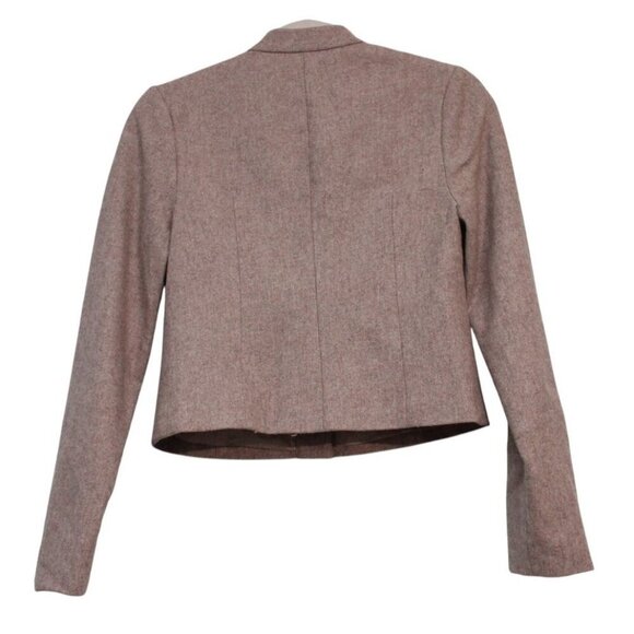 Anthropologie TABITHA Blazer Jacket Size 4 Wool Pleated Preppy Equestrian Office - Picture 10 of 15